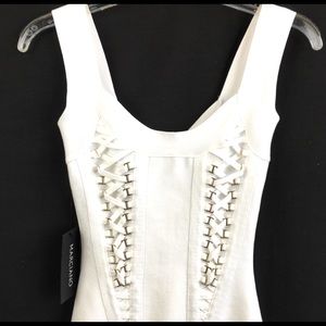 Marciano True White Janethe Bandage Dress